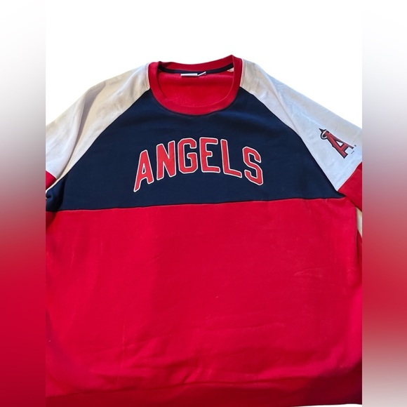 Los Angeles Angels Women’s size XXL Starter baseline raglan pullover sweatshirt - Picture 4 of 9